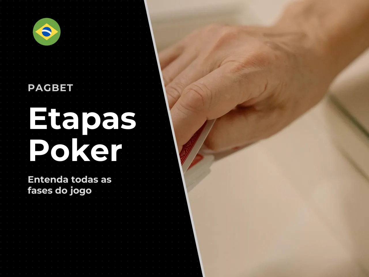 Pré-flop, flop, turn e river. Uma